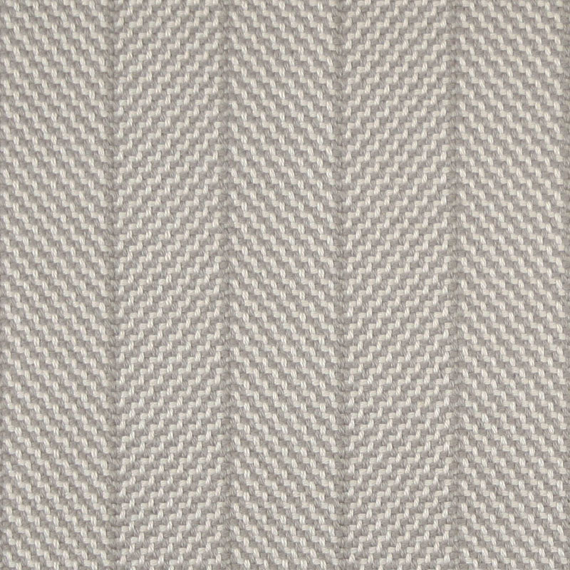 Striped flatweave runner in light grey