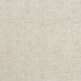 Woven performance fabric in playful greek key motif in cream on an ivory field. 