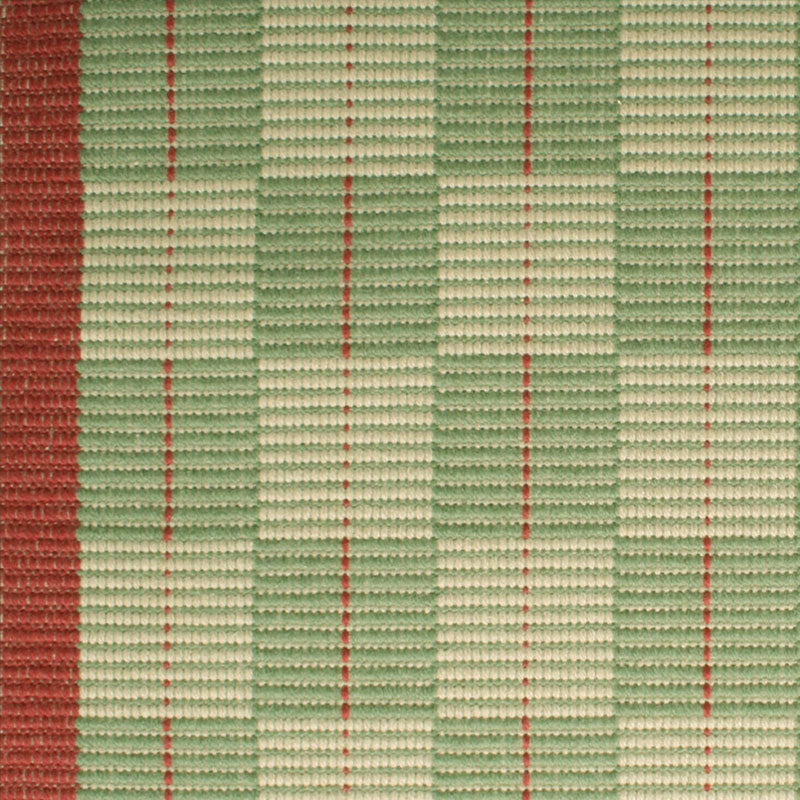 Checks and plaids flatweave runner in green and red