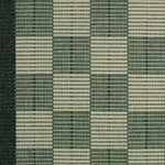 Checks and plaids flatweave runner in green