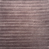 Handknotted Rug in a cut pile & loop stripe in muted mauve. 