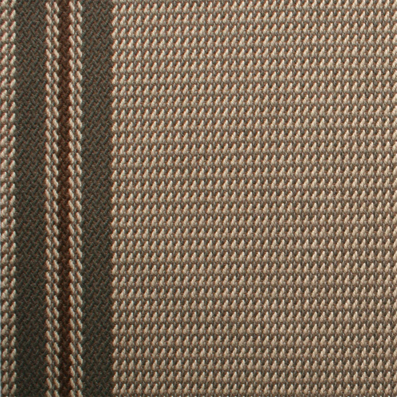 Striped flatweave runner in brown grey 