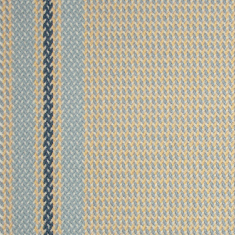 Striped flatweave runner in light blue cream