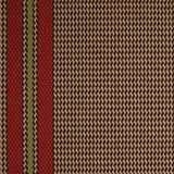 Striped flatweave runner in red and green 