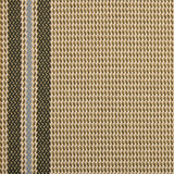 Striped flatweave runner in cream and dark green blue