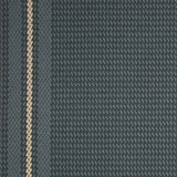 Striped flatweave runner in slate blue