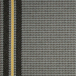 Striped flatweave runner in slate and yellow