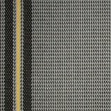 Striped flatweave runner in slate and yellow