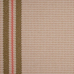 Striped flatweave runner in pink and brown 