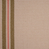 Striped flatweave runner in pink and brown 