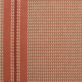 Striped flatweave runner in pink and red