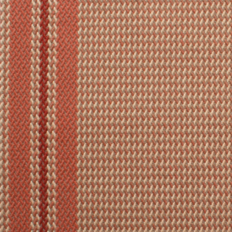 Striped flatweave runner in pink and red