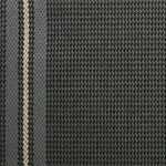 Striped flatweave runner in dark grey slate