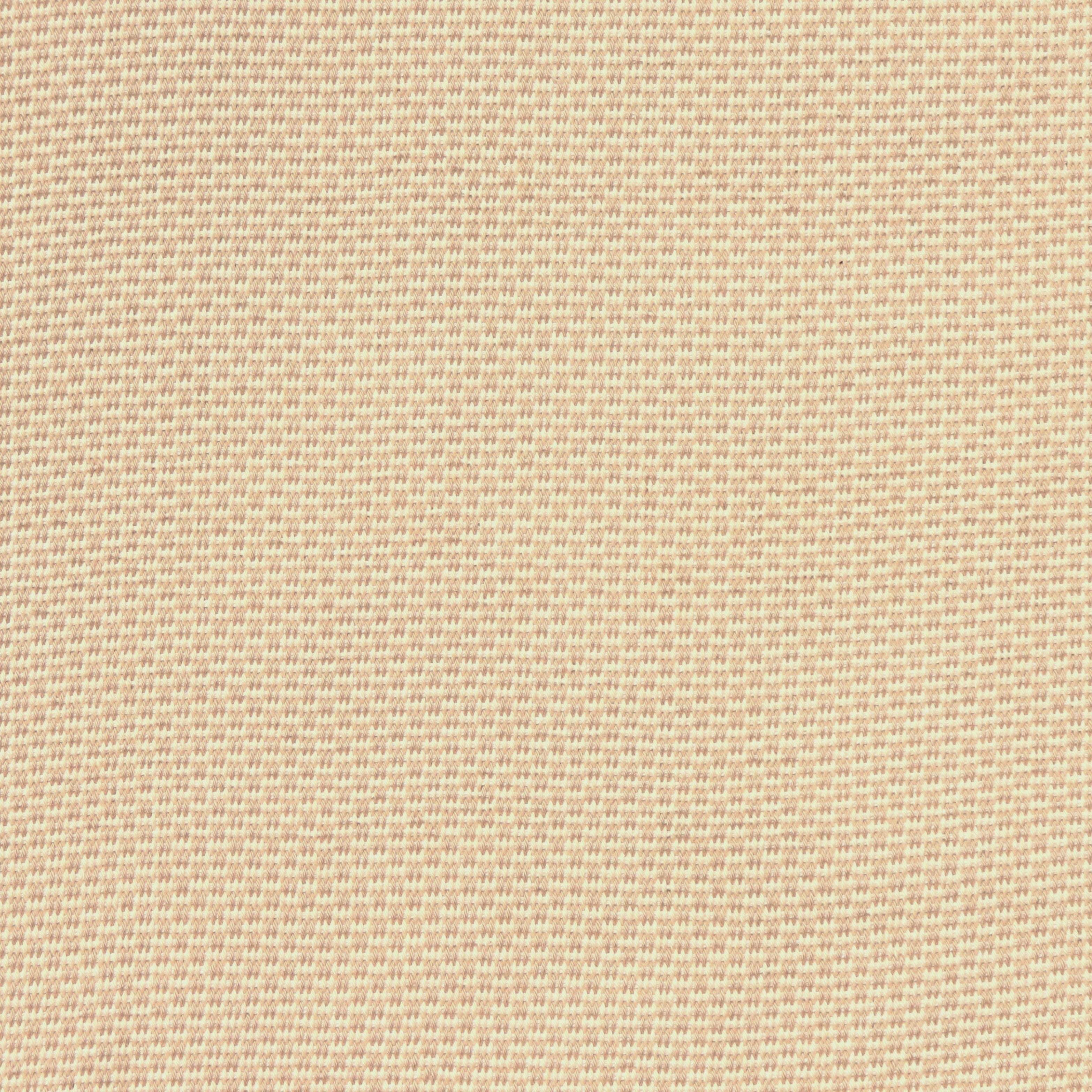 Detail of a hand-woven cotton striped fabric in cream and tan.