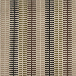 Striped flatweave runner in sage grey brown