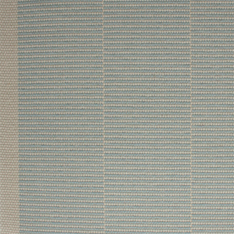 Striped flatweave runner in light blue