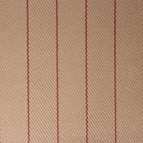 Herringbone flatweave runner in tan and red