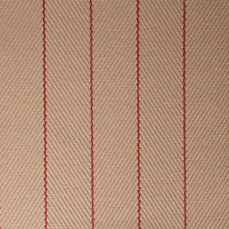 Herringbone flatweave runner in tan and red