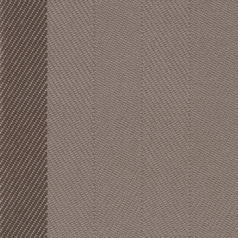 Herringbone flatweave runner in grey brown 