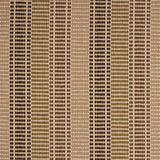 Striped flatweave runner in grey tan and brown 