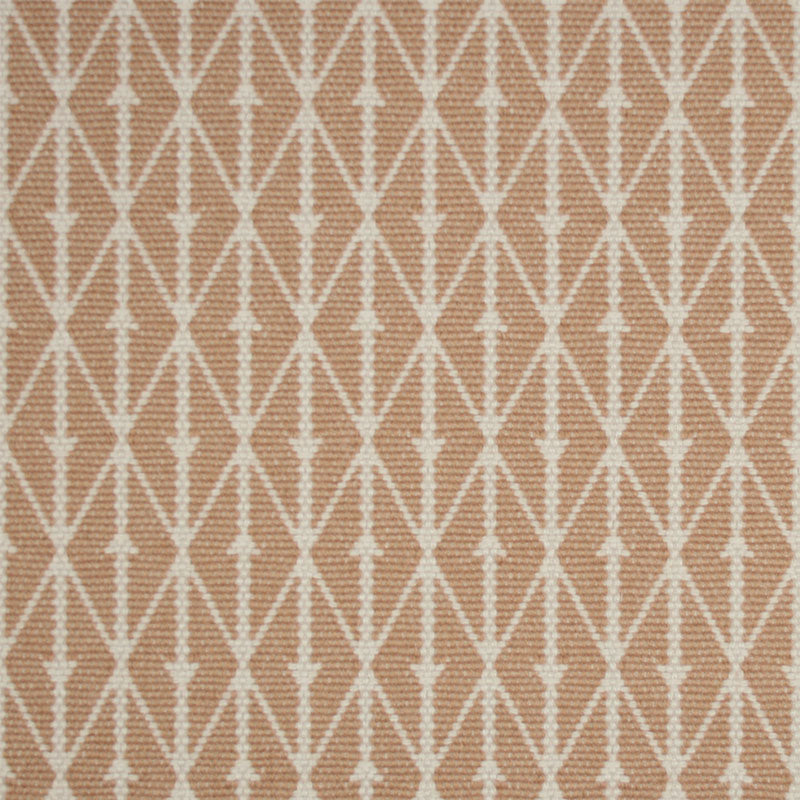 Diamond flatweave runner in tan 