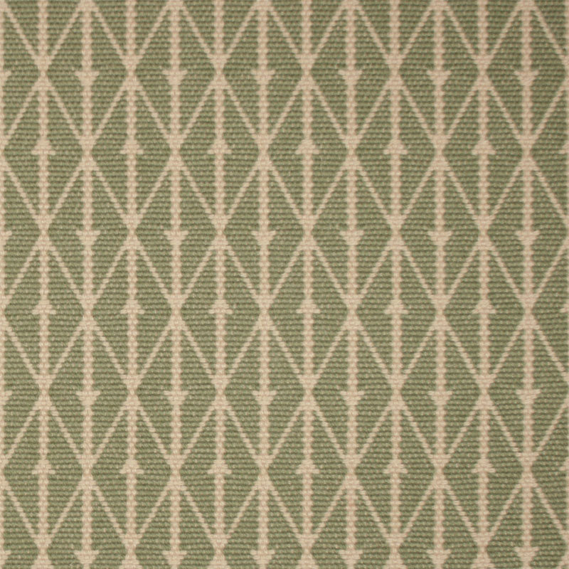 Diamond flatweave runner in green