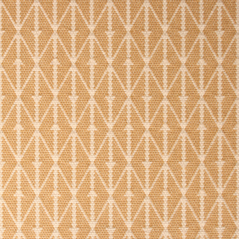 Diamond flatweave runner in yellow tan