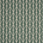 Diamond flatweave runner in moss green