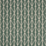 Diamond flatweave runner in moss green