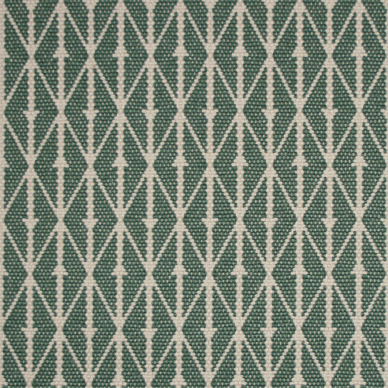 Diamond flatweave runner in moss green