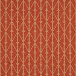 Diamond flatweave runner in red orange