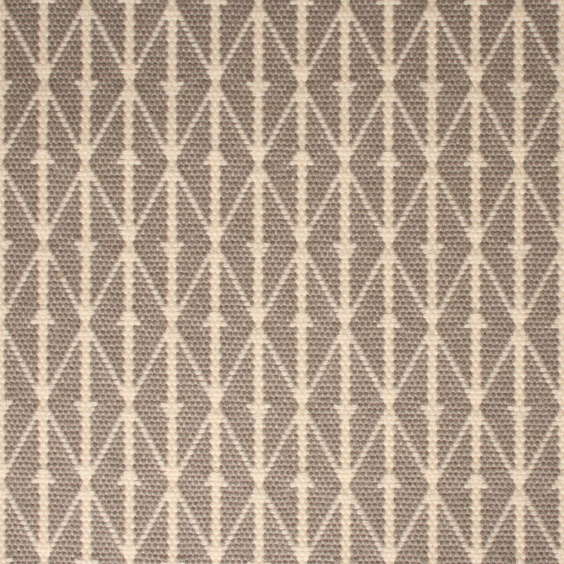 Diamond flatweave runner in light grey