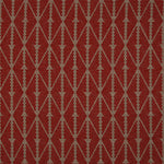 Diamond flatweave runner in red and grey