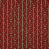 Diamond flatweave runner in red and grey