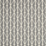 Diamond flatweave runner in light grey and white