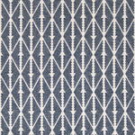 Diamond flatweave runner in medium blue