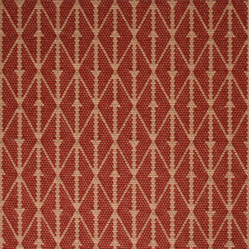 Diamond flatweave runner in red