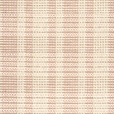 Broadloom rug with pink and beige stripes on a checkered background