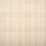 Broadloom rug with ivory and beige stripes on a checkered background