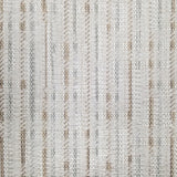 Textured broadloom carpet with grey and taupe stripes.