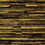 Textured handknotted rug with black and gold colors