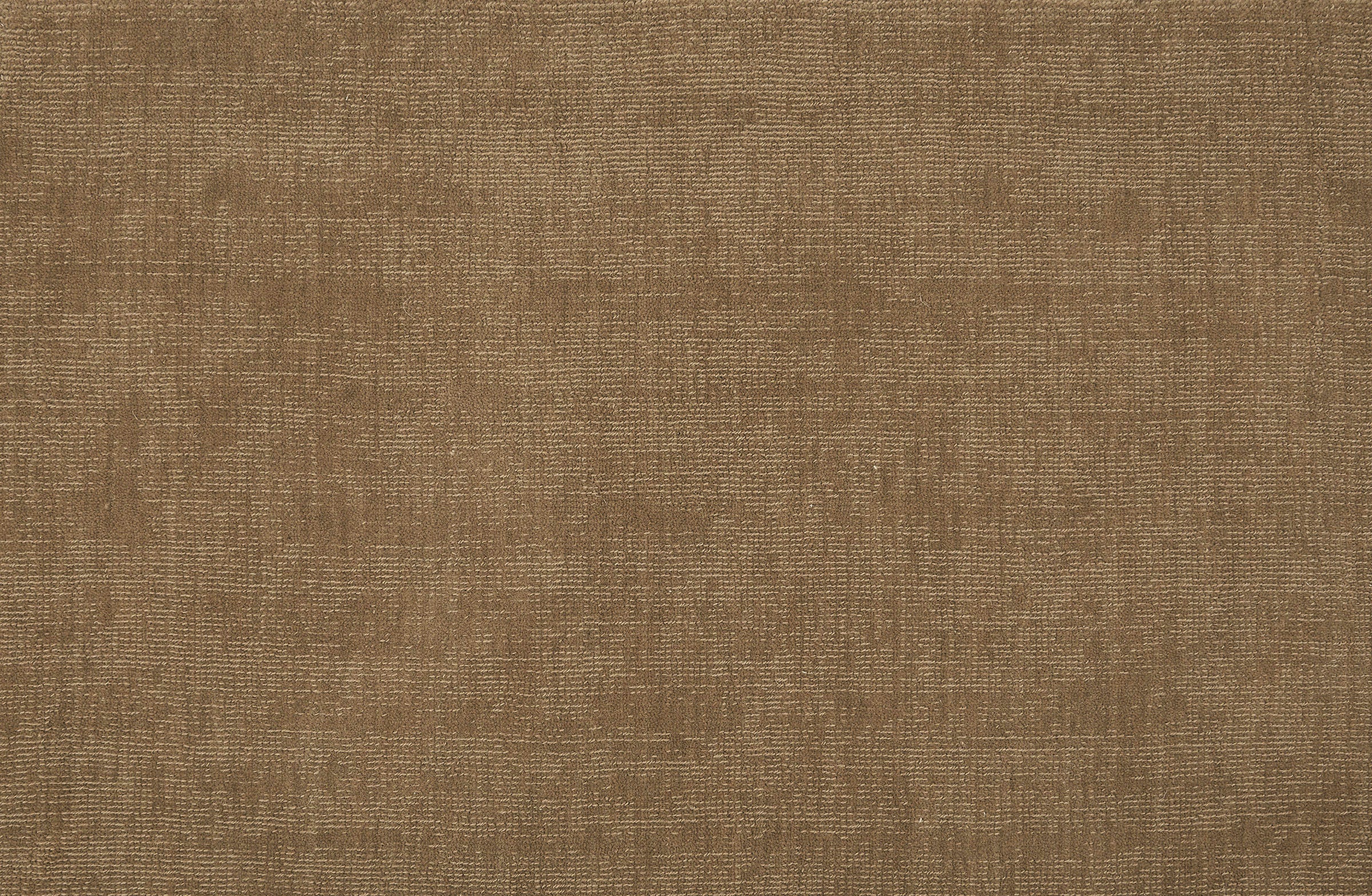 Solid broadloom carpet in taupe. 