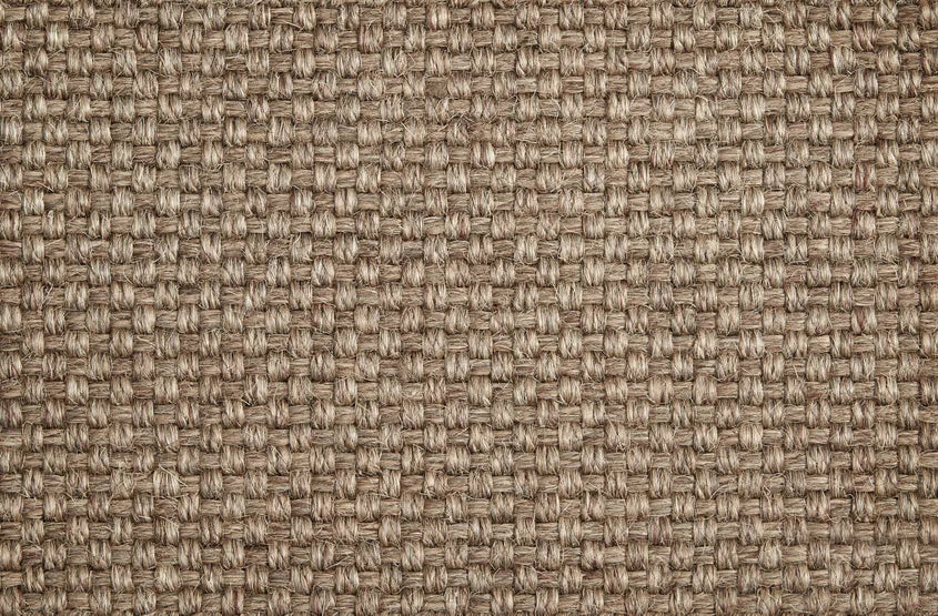 Broadloom carpet swatch in a textural pattern in a brown design