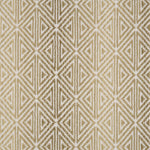 Broadloom carpet with triangle pattern with an ombré background in shades of tan.