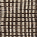 Textured rug with a brown and beige  checker pattern