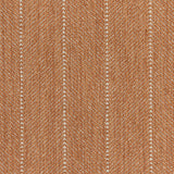 Close-up of a striped herringbone broadloom in orange.