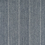Close-up of a striped herringbone broadloom in navy blue.