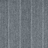 Close-up of a striped herringbone broadloom in navy blue.