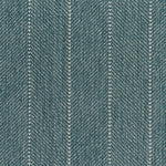 Close-up of a striped herringbone broadloom in teal.