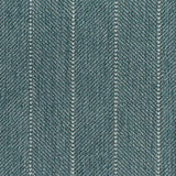 Close-up of a striped herringbone broadloom in teal.